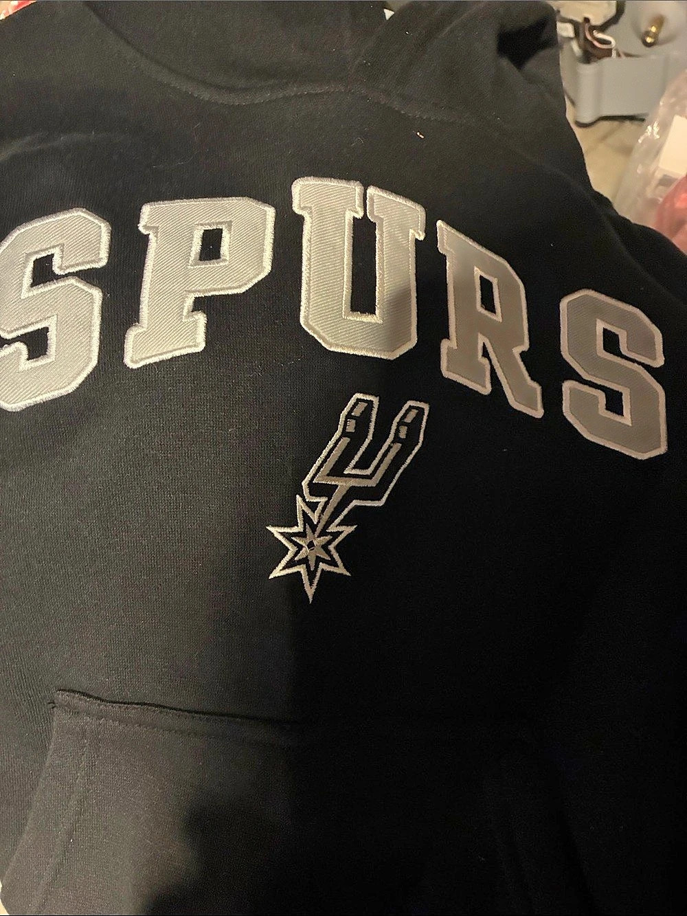NBA San Antonio Spurs hoodie Spurs Hoodie Black Size Medium NWT